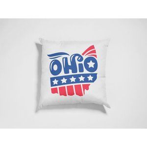 OHIO Pillow Case Cushion Cover 15.75x15.75"